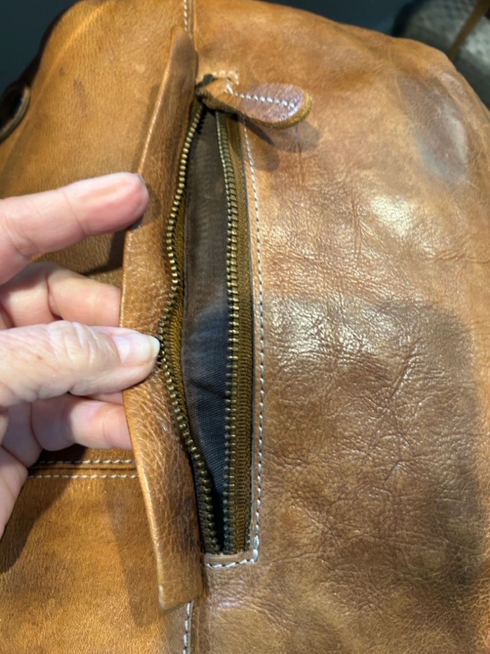 Bed Stu Tahiti Brown Leather Crossbody Bag - Classic Casual Style - Picture 6 of 7